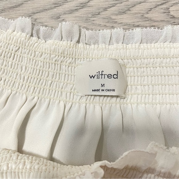 Sold - Aritzia Wilfred Alana Relaxed Fit Chiffon Robe Mini Dress - Size M - Picture 8 of 10